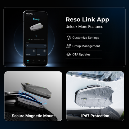 RESO Pilot Neo Motorcycle Helmet Intercom