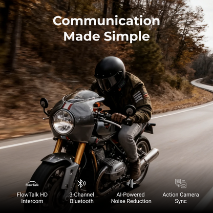 RESO Pilot Lite Motorcycle Helmet Intercom