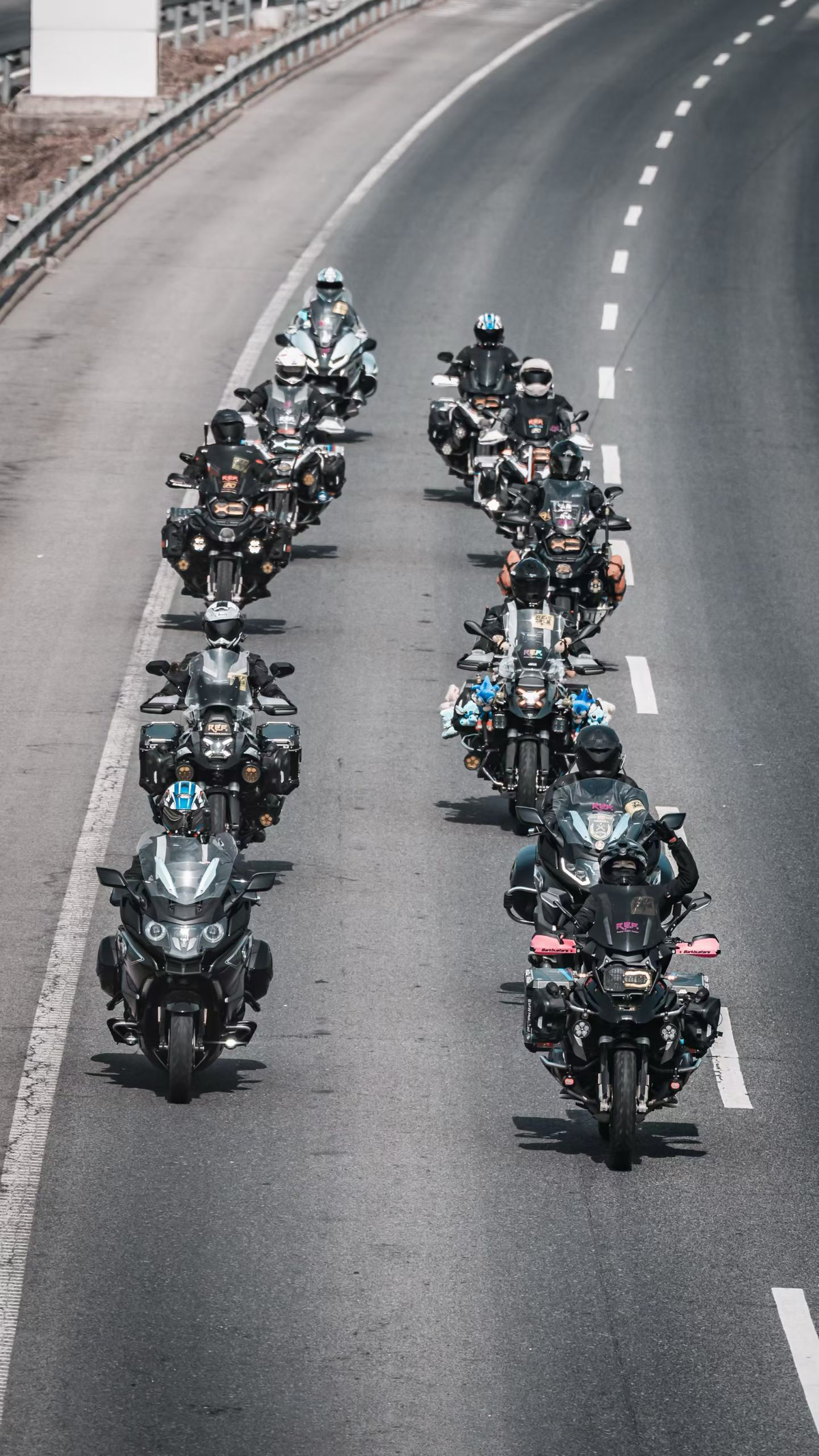 riders on an open highway
