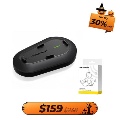 RESOPilot Lite & 2nd Helmet Kit Motorcycle Intercom Bundle