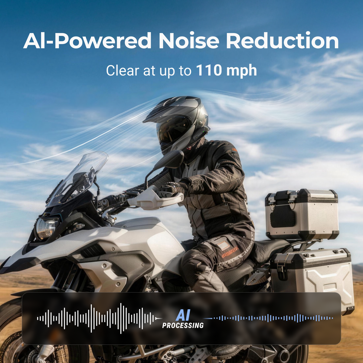 RESO Pilot Pro Motorcycle Helmet Intercom